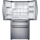  Samsung 36-inch, 28 cu. ft. French 4-Door Refrigerator with Ice and Water RF28HMEDBSR/AA IMAGE 2