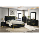  IFDC Aurora 7 pc Queen Platform Bedroom Set IMAGE 1