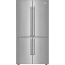  beko 36-inch, 19.86 cu.ft. Counter-Depth French 3-Door Refrigerator with Duo Cycle Frost Free Cooling BFFD3626SS IMAGE 1