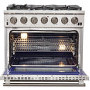  Forno Capriasca Alta Qualita 36-inch Freestanding Gas Range with Convection Technology FFSGS6260-36 IMAGE 3