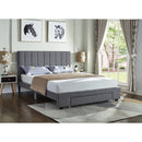 IFDC Full Upholstered Platform Bed with Storage IF 5483 - 54 IMAGE 1