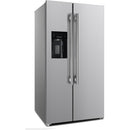  Forno 36-inch, 20 cu. ft. Freestanding Side-by-Side Refrigerator FFRBI1844-36SB IMAGE 3