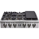  Forno 36-inch Gas Rangetop with 6 Burners FCTGS5751-36 IMAGE 8