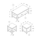 Monarch Occasional Table Set I 7880P IMAGE 5