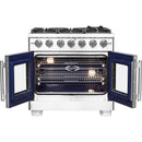  Forno 36-inch Freestanding Gas Range with 6 Burners and French Door FFSGS6460-36 IMAGE 2