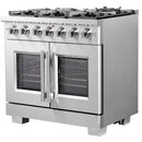  Forno 36-inch Freestanding Gas Range with 6 Burners and French Door FFSGS6460-36 IMAGE 5
