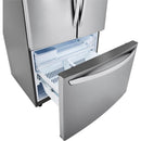  LG 36-inch, 23.0 cu. ft. French 3-Door Refrigerator with Smart Diagnosis LRFCC23D6S IMAGE 6