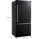  Forno 31-inch 17.2 cu.ft Freestanding Bottom Freezer Refrigerator FFFFD1785-31BLK IMAGE 9