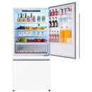  Forno 31-inch 17.2 cu.ft Freestanding Bottom Freezer Refrigerator FFFFD1785-31WHT IMAGE 2