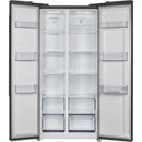  Forno 33-inch, 15.6 cu.ft. Freestanding Side-by-Side Refrigerator with LED Display on Door FFRBI1805-33BLK IMAGE 3