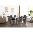  IFDC C-1250 Dining Chair - Grey Velvet IMAGE 3