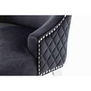  IFDC C-1251 Dining Chair - Black Velvet IMAGE 3