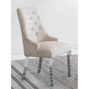  IFDC C-1253 Dining Chair - Creme Velvet IMAGE 2