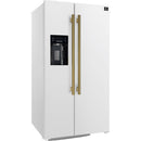  Forno 36-inch, 20 cu. ft. Freestanding Side-by-Side Refrigerator FFRBI1844-36WHT IMAGE 4