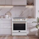  Forno 30-inch Slide-In Induction Range with Convection Technology FFSIN0982-30WHT IMAGE 5