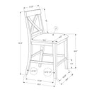 Monarch Counter Height Dining Chair I 1388 IMAGE 4