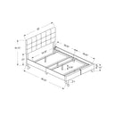 Monarch Full Upholstered Panel Bed I 5801F IMAGE 3