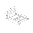 Monarch Queen Upholstered Panel Bed I 5801Q IMAGE 3