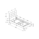 Monarch Twin Upholstered Panel Bed I 5916T IMAGE 4