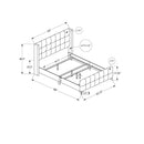 Monarch Queen Upholstered Panel Bed I 6040Q IMAGE 4