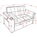 IFDC Fabric Sleeper Loveseat IF-9028 IMAGE 9
