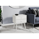Monarch I 3627 Accent Table - 24"H / White End Table With 2 Drawers IMAGE 1