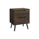 Monarch I 3691 Accent Table - 24"H / Dark Brown End Table - 2 Drawers IMAGE 2
