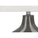 Monarch I 9660 25"H Table Lamp Grey Ceramic / Ivory Shade IMAGE 4