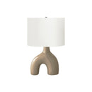 Monarch I 9662 25"H Table Lamp Brown Ceramic / Ivory Shade IMAGE 3