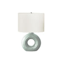 Monarch I 9671 24"H Table Lamp Green Ceramic / Ivory Shade IMAGE 3