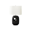Monarch I 9680 26"H Table Lamp Black Ceramic / Ivory Shade IMAGE 3