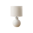 Monarch I 9777 16"H Table Lamp White Resin / Ivory Shade IMAGE 2