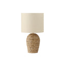 Monarch I 9854 17"H Table Lamp Natural Rattan / Beige Shade IMAGE 2