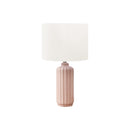 Monarch I 9871 23"H Table Lamp Pink Ceramic / Ivory Shade IMAGE 2
