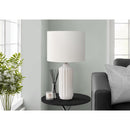 Monarch I 9873 23"H Table Lamp Cream Ceramic / Ivory Shade IMAGE 1