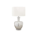 Monarch I 9897 26"H Table Lamp Silver Glass / Ivory Shade IMAGE 2