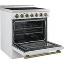  Forno 30-inch Freestanding Electric Range with True European Convection Technology FFSEL6011-30WHT IMAGE 2