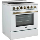  Forno 30-inch Freestanding Electric Range with True European Convection Technology FFSEL6011-30WHT IMAGE 3