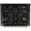 Forno 36-inch Freestanding Dual-Fuel Range with Convection Technology FFSGS6113-36BLK IMAGE 6