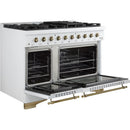  Forno 48-inch Freestanding Dual-Fuel Range with Convection Technology FFSGS6113-48WHT IMAGE 2