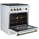 Forno 30-inch Freestanding Gas Range with Convection Technology FFSGS6277-30WHT IMAGE 7
