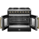  Forno 36-inch Freestanding Dual Fuel Range with True European Convection Technology FFSGS6356-36BLK IMAGE 2