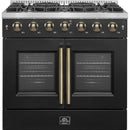  Forno 36-inch Freestanding Gas Range with Convection Technology FFSGS6444-36BLK IMAGE 1