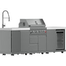  Forno Bulnes Outdoor Kitchen Center with 30-Grill and Beverage Center FODKT2506WHT IMAGE 3