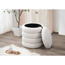IFDC Ottomans Storage Ottomans IF-6240 Round Ottoman with Storage IMAGE 2