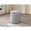 IFDC Ottomans Storage Ottomans IF-6241 Round Ottoman with Storage IMAGE 1