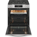 Frigidaire Gallery 30-inch Gas Range with Stone-Baked Pizza GCFG3070BF IMAGE 3