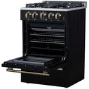  Forno Breno 24-inch Freestanding Gas Range FFSGS6290-24BLK IMAGE 6