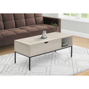  Monarch I 3807 Lift-Top Coffee Table - Washed Oak/Black Metal IMAGE 2