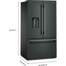  KitchenAid 36-inch, 30 pi. cu. French 3-Door Refrigerator with Water and Ice Dispensing System KRFF436SJP IMAGE 6